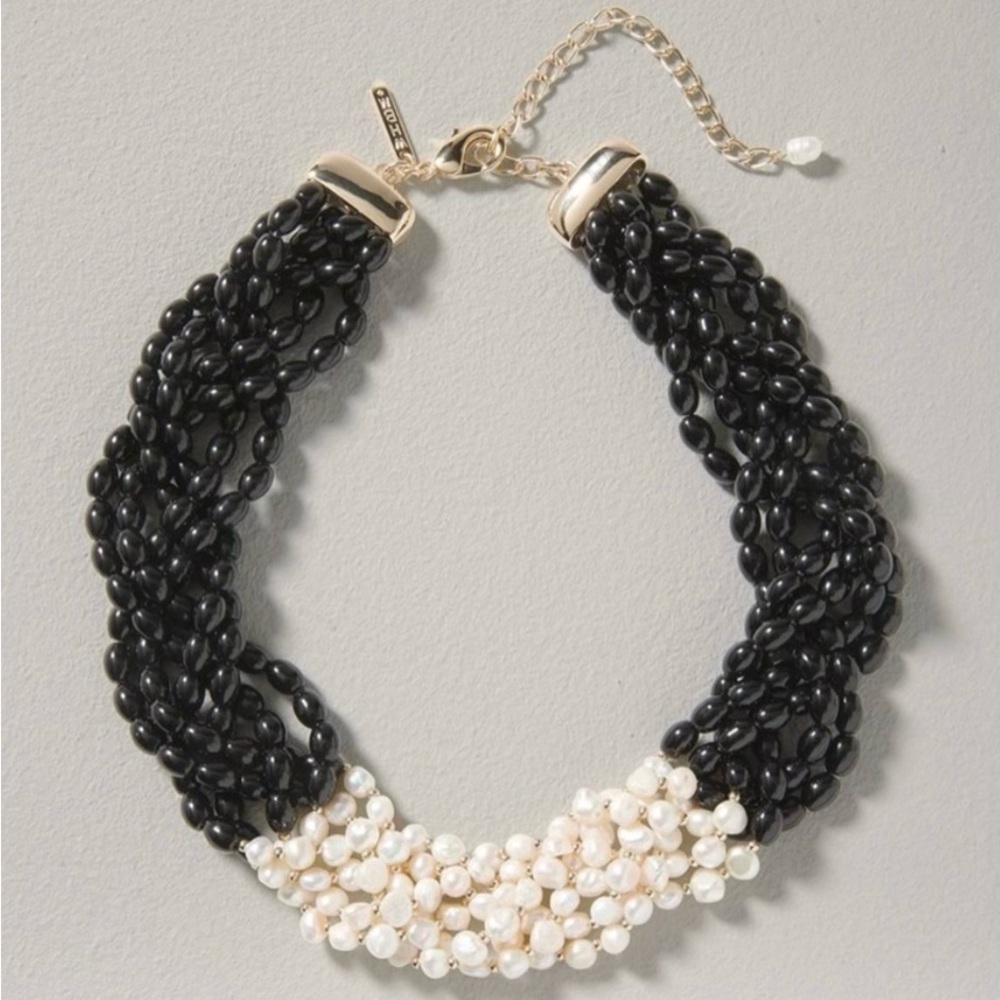 WHBM : Woven Fresh Water Pearl Necklace | NWT